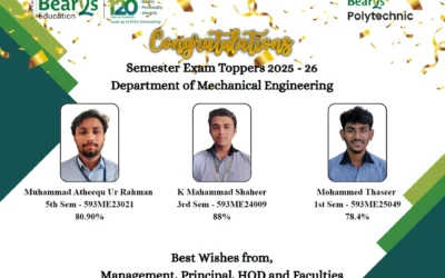 Outstanding Performance by Mechanical Engineering Students – 2025–26